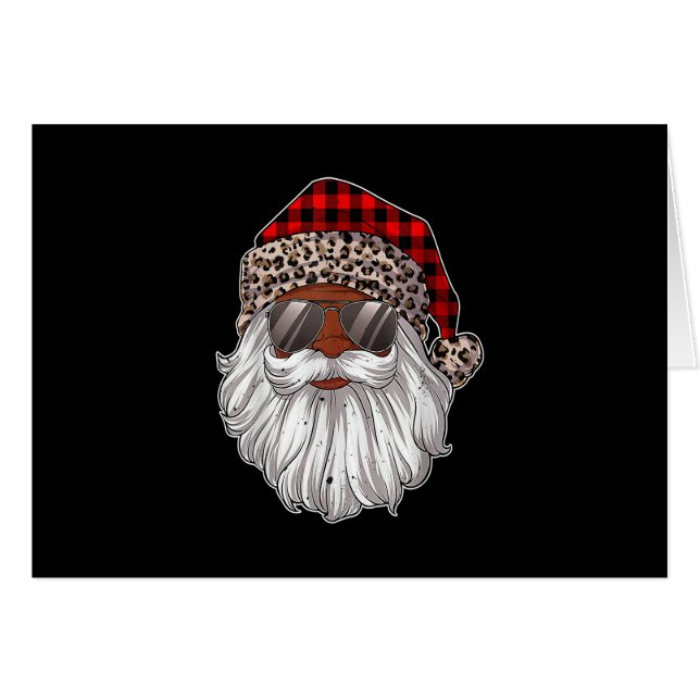 Afrikanischer amerikanischer Weihnachtsmann Black  (Vorderseite (Horizontal))