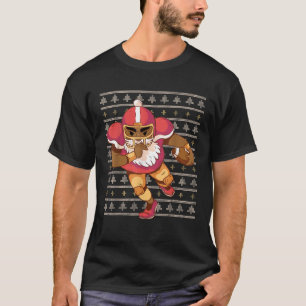 Afrikanischer amerikanischer Weihnachtsmann spielt T-Shirt
