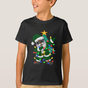 Afrikanischer amerikanischer Weihnachtsmann Ugly C T-Shirt
