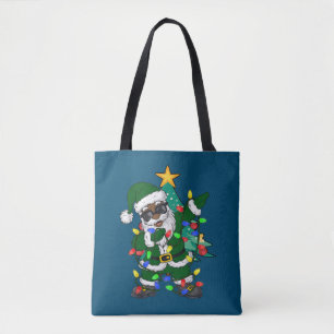 Afrikanischer amerikanischer Weihnachtsmann Ugly C Tasche