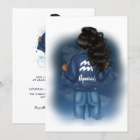 Afrikanischer Aquarius Zodiac Sign Birthday
