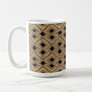 Afrikanischer BaKuba-Stammeskaffeebecher Kaffeetasse