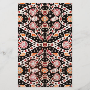Afrikanischer Batik-Kletter-Efeu Briefpapier
