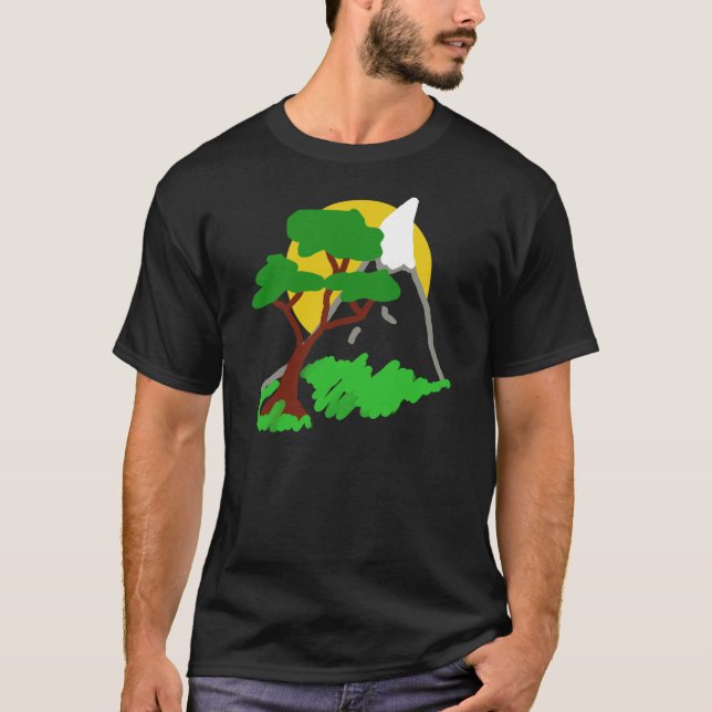 Afrikanischer Berg T-Shirt (Vorderseite)