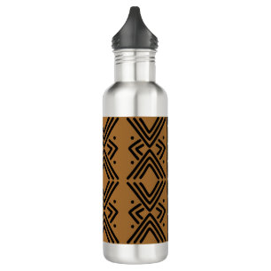 Afrikanischer Bogolan Designer Wasserflasche Edelstahlflasche