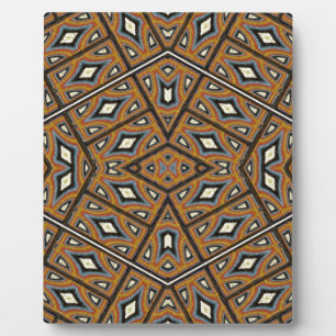 Afrikanischer Bricks-Kaleidoskop Fotoplatte