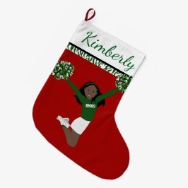 Afrikanischer Chef in Grün und Weiß Großer Weihnachtsstrumpf