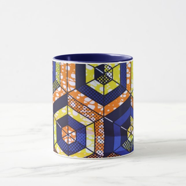 Afrikanischer Druckbecher Tasse (Zentrum)