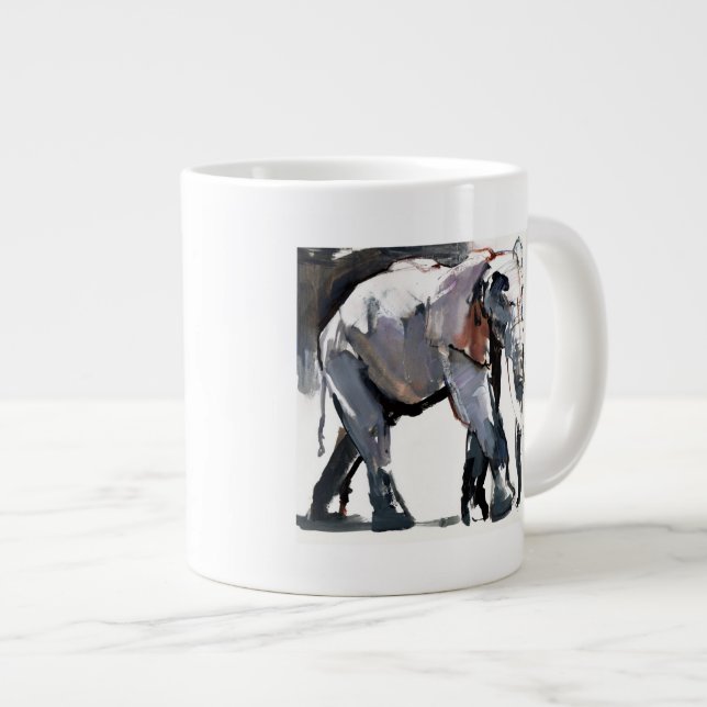 Afrikanischer Elefant 2012 Jumbo-Tasse (Vorderseite Rechts)