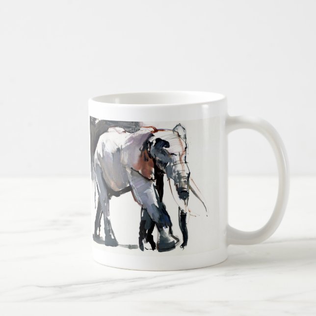 Afrikanischer Elefant 2012 Kaffeetasse (Rechts)