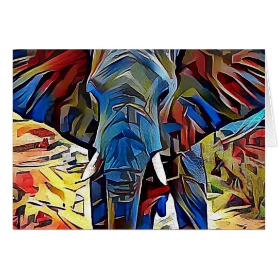 Afrikanischer Elefant Karte