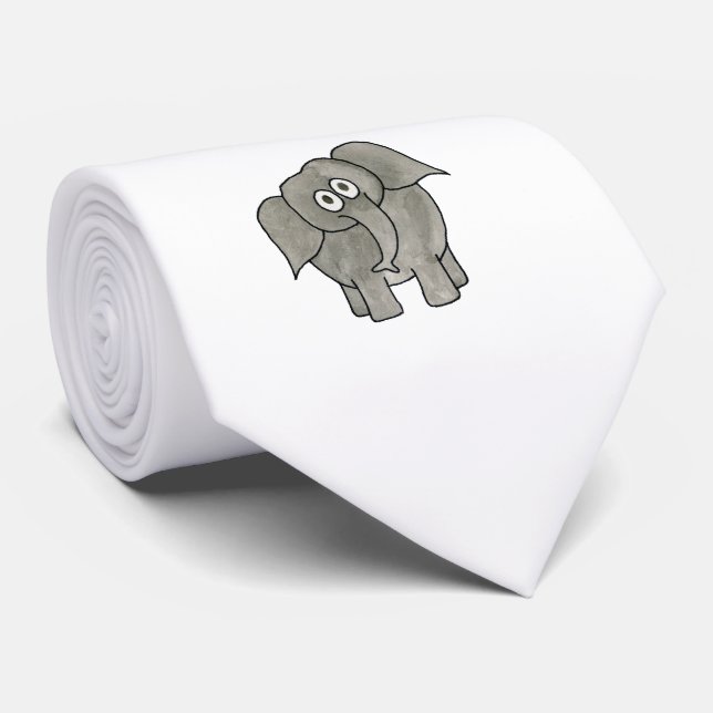 Afrikanischer Elefant Krawatte (Gerollt)