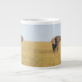 Afrikanischer Elefant personalisieren Name ernstha Jumbo-Tasse
