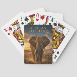 Afrikanischer Elefant Savanne TIER Poker Spielkarten