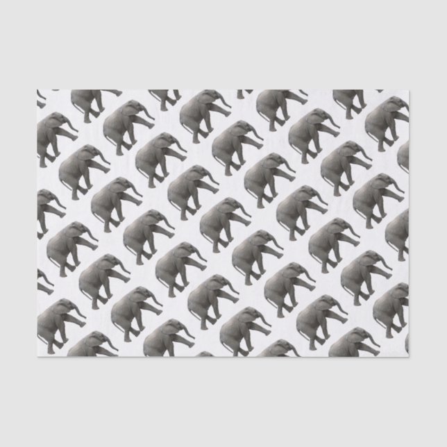 Afrikanischer Elefant Seidenpapier (Vorderseite)