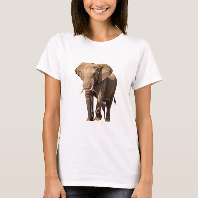 Afrikanischer Elefant T-Shirt (Vorderseite)