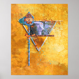 Afrikanischer Elefant "THE MIGHTY TRIBE" Poster