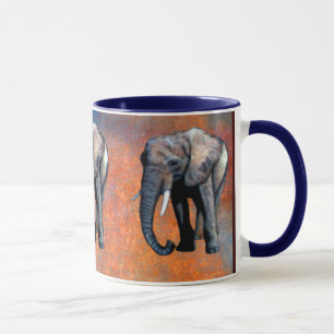 Afrikanischer Elefant Tier-Anhänger trinkende Tasse