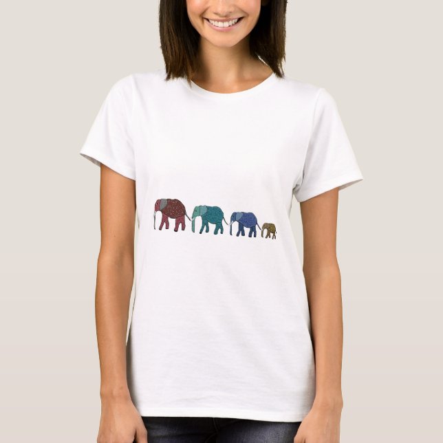 Afrikanischer Elefant-Weg T-Shirt (Vorderseite)