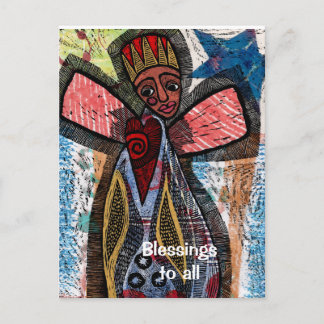 Afrikanischer Engel Postkarte