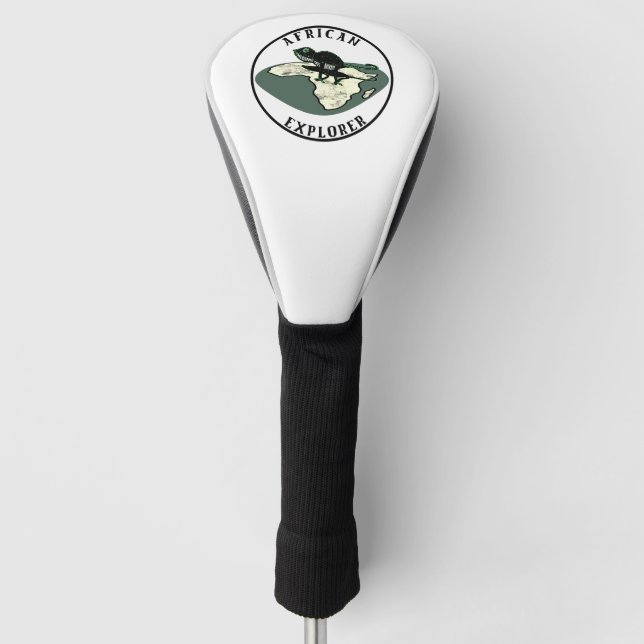 Afrikanischer Explorer Golf Headcover (Vorderseite)