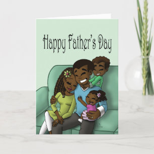 Afrikanischer Familienvatertag Karte
