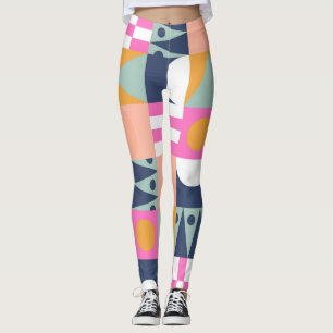 Afrikanischer Farbblock, geometrisches Muster. Leggings