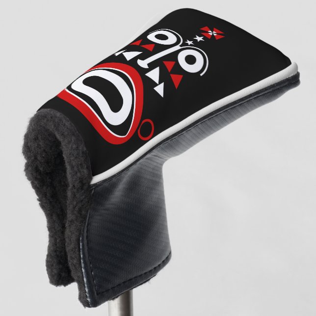 afrikanischer Feststamm Golf Headcover (3/4 Vorderseite)