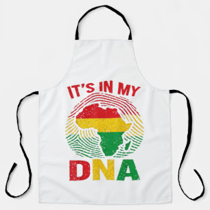 Afrikanischer Fingerabdruck Schwarze Geschichte Schürze