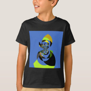 Afrikanischer Frau-Vektor-Design-Kunstausdruck T-Shirt