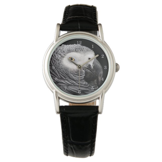 Afrikanischer Grau Armbanduhr (Vorderseite)