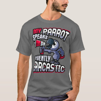 Afrikanischer Grau-Papagei-Entwurf für einen Vogel T-Shirt