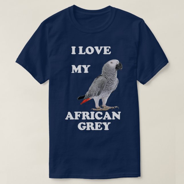 Afrikanischer Graupapagei 26 T-Shirt (Design vorne)