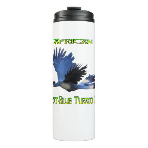 Afrikanischer Großer Blauturako-Vogel-Thermobecher Thermosbecher