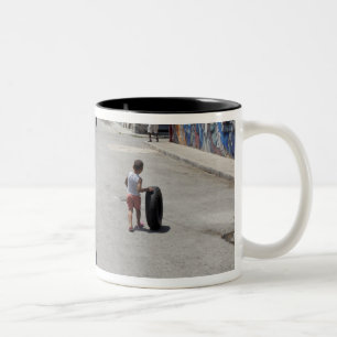 Afrikanischer Hamel-Distrikt, Havanna, Kuba, UNESC Zweifarbige Tasse