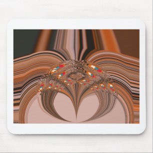 Afrikanischer Hellblonder Kaleidoskop-Kunstposterd Mousepad