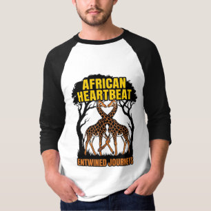 Afrikanischer Herzschlag verwobene Reisen T-Shirt