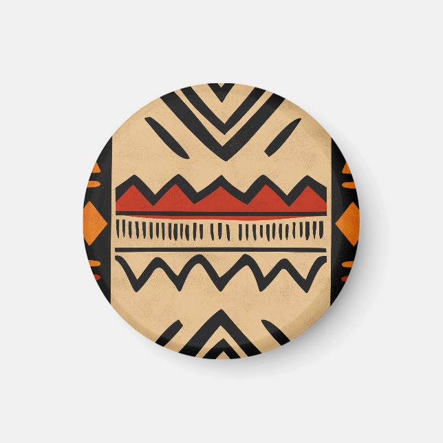 Afrikanischer Hintergrund in warmen Farben Magnet (Vorne)