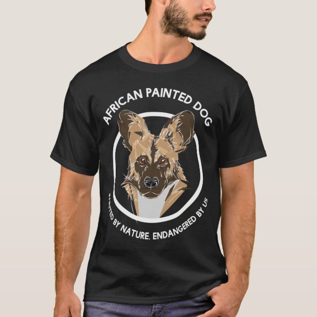Afrikanischer Hund für Wildhunde T-Shirt (Vorderseite)