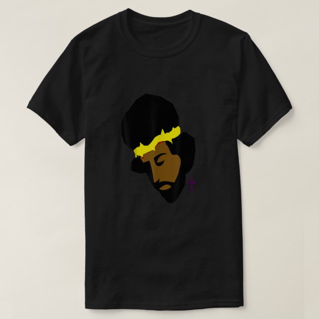 Afrikanischer Jesus Black Jesus Art T-Shirt (Design vorne)