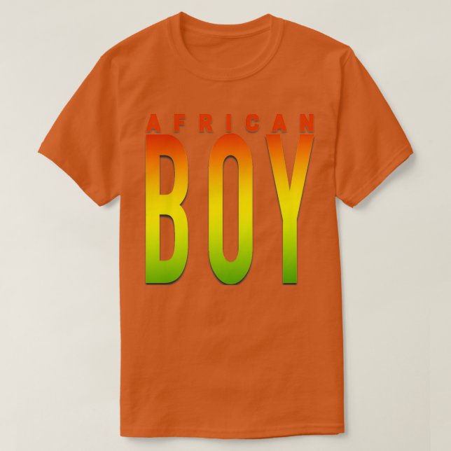 Afrikanischer Junge T-Shirt (Design vorne)