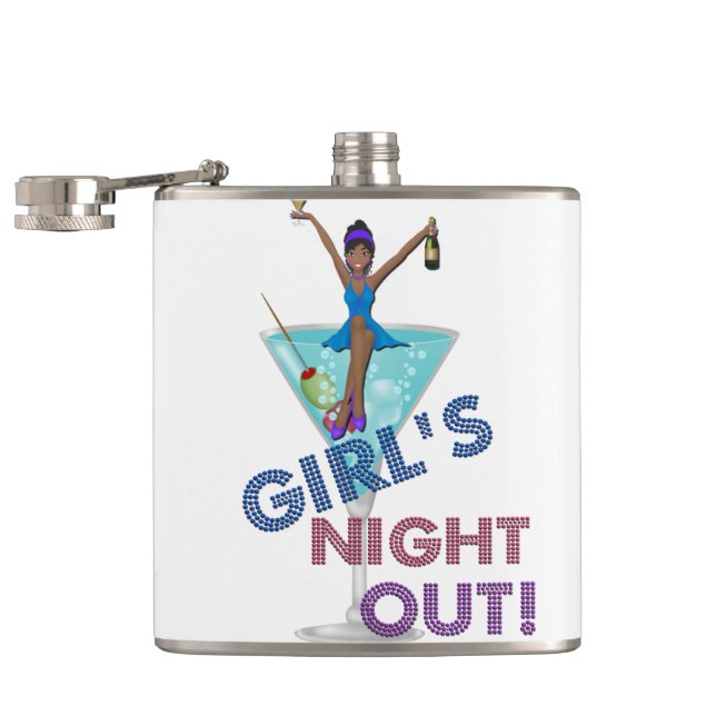 Afrikanischer Junggeselinnen-Abschied Flachmann (Geöffnet)