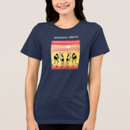Afrikanischer, kenianischer Niedlicher Sonnenunter Tri-Blend Shirt