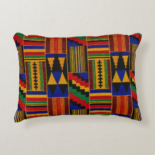Afrikanischer Kente-Stoff Dekokissen