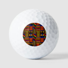 Afrikanischer Kente-Stoff Golfball