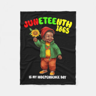 Afrikanischer Kindermädchen ist mein Unabhängigkei Fleecedecke
