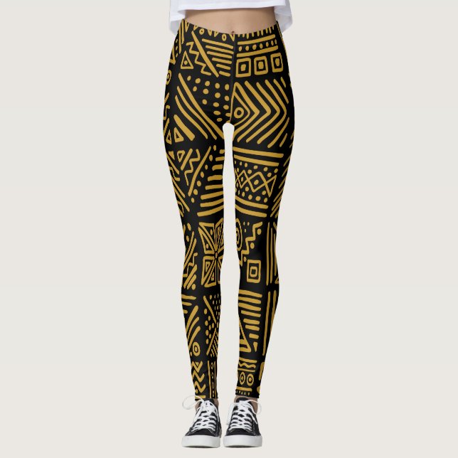 Afrikanischer Konflikt: ethnischer Stammeskrieg na Leggings (Vorderseite)
