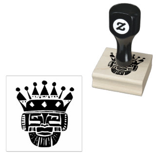 Afrikanischer König Gummistempel