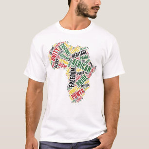 Afrikanischer Kontinent - Geschichte der Schwarzen T-Shirt