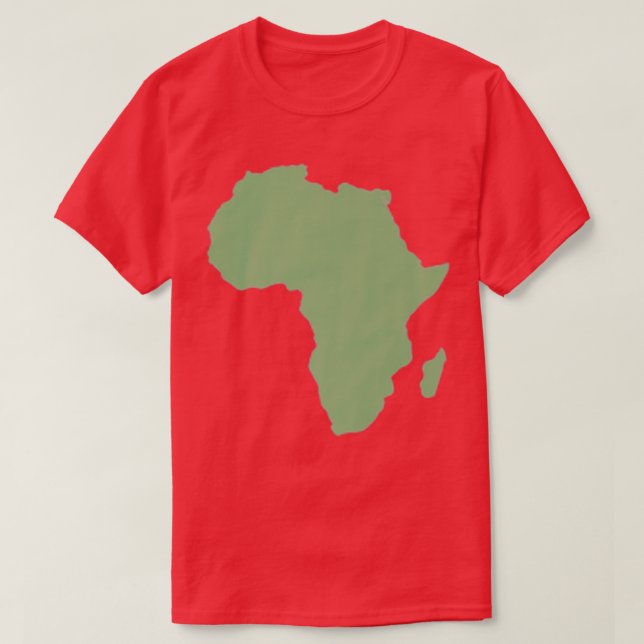 Afrikanischer Kontinent Karte Afrika Top Men Wom (Design vorne)